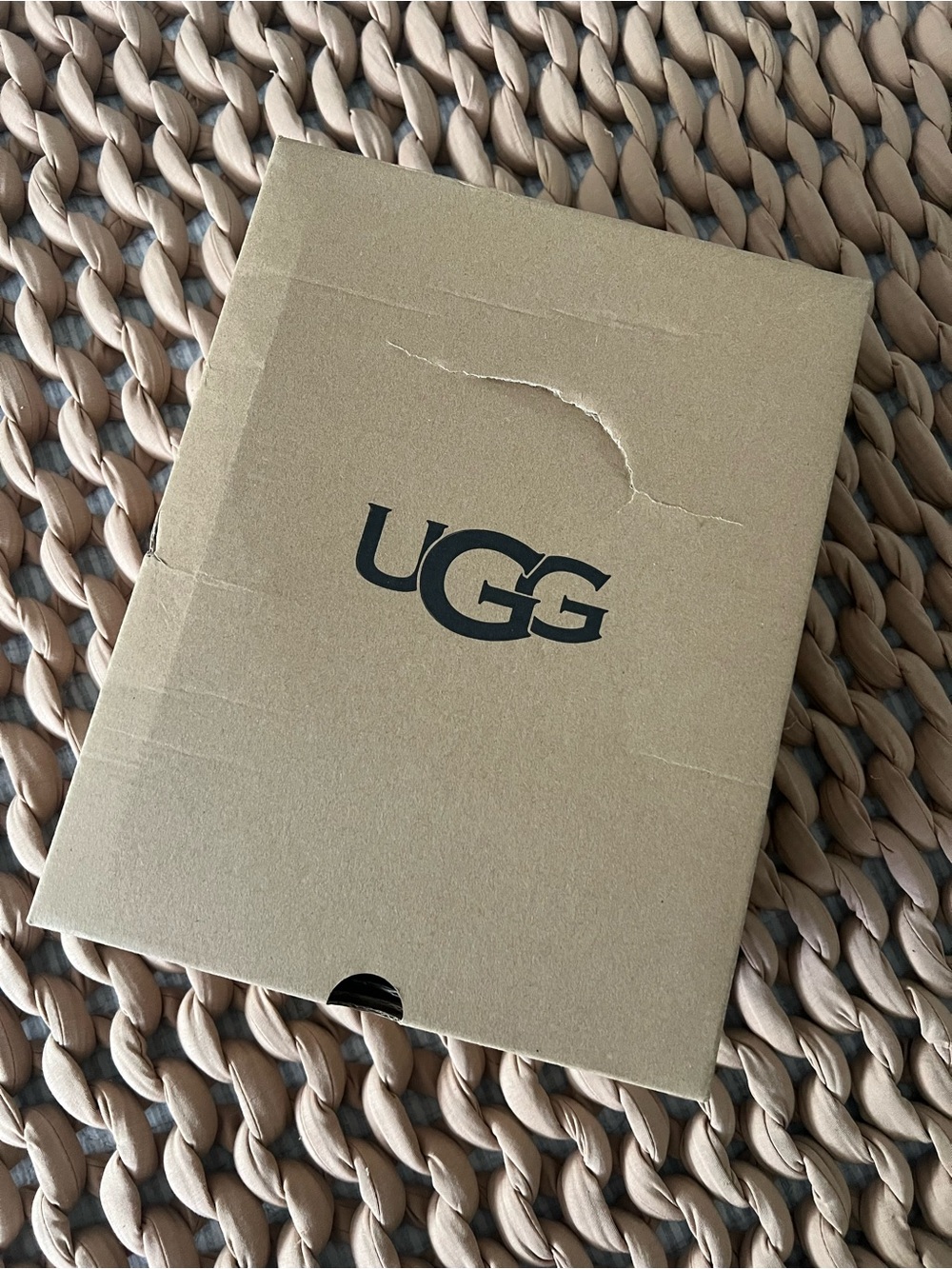 UGG Chestnut Mule Slippers with Red Trim - Picture 6 of 6
